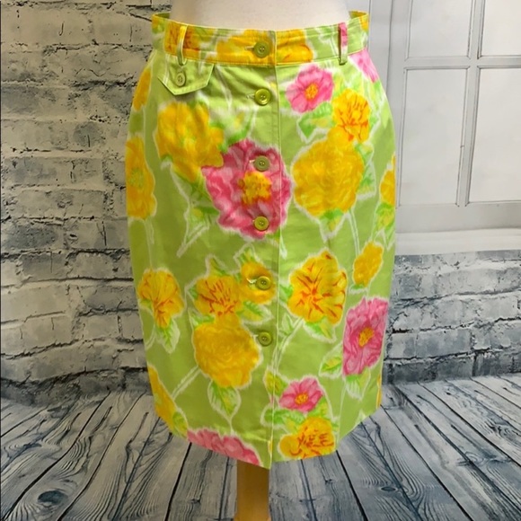 Escada Dresses & Skirts - ESCADA floral cotton skirt 38 (M)